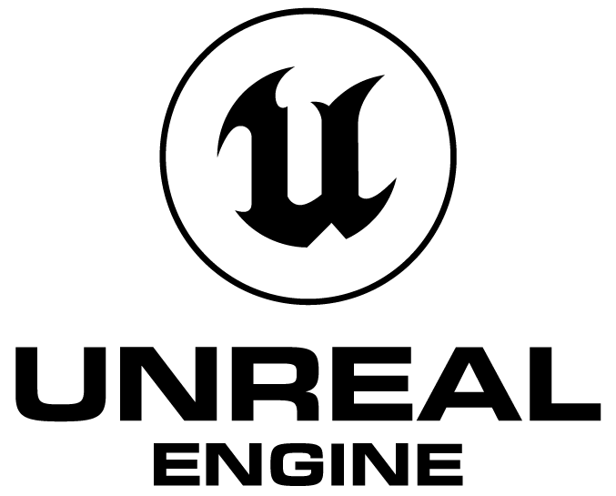 UE Logo stacked unreal engine black